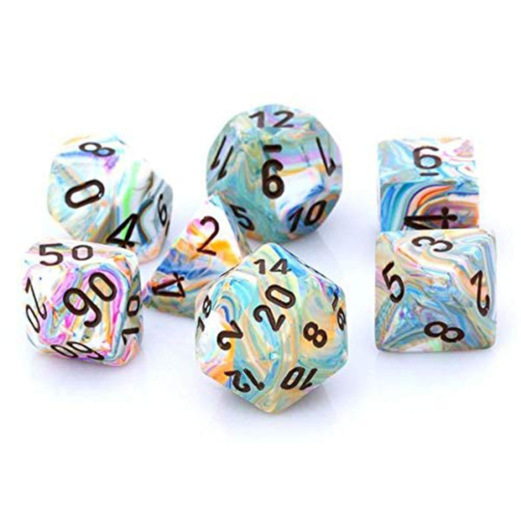 Chessex 7 Count Festive Vibrant Brown Dice CHX27441