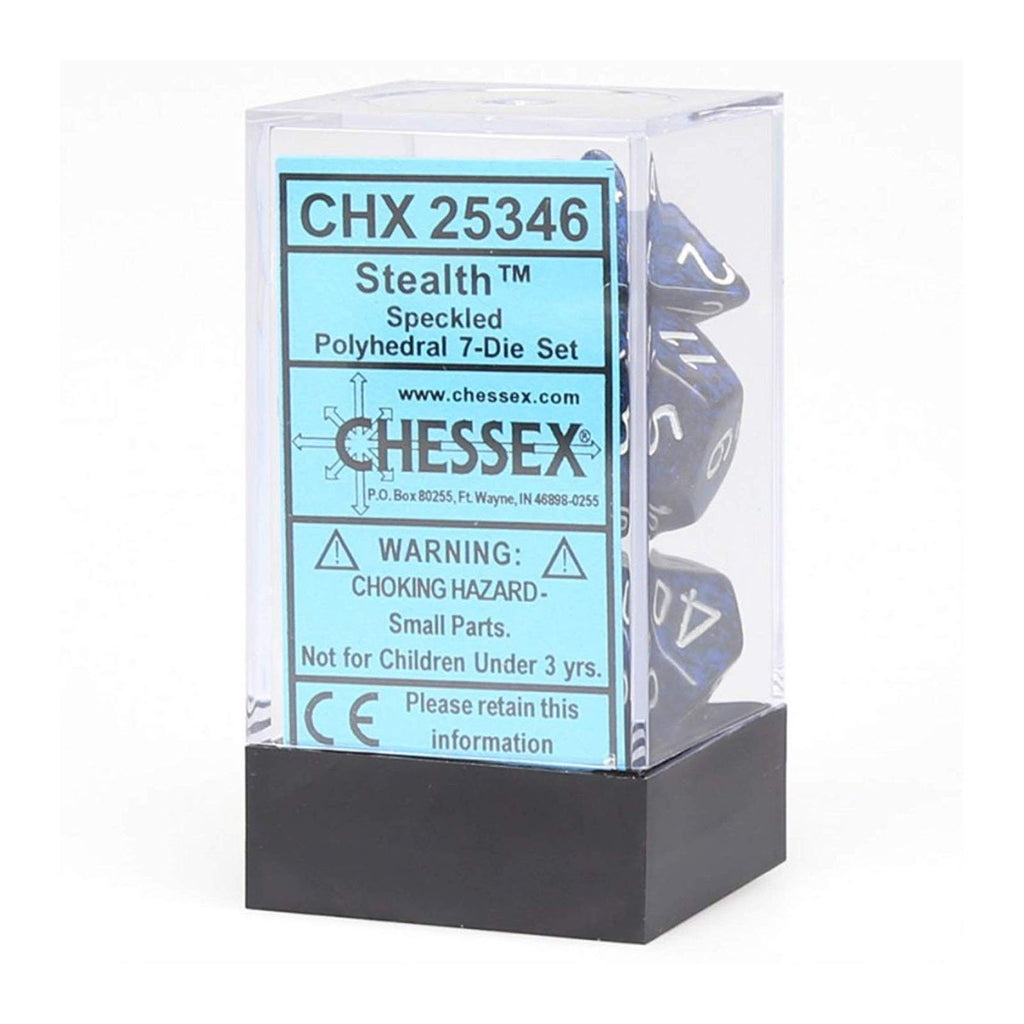 Chessex 7 Set Polyhedral Dice Stealth CHX25346