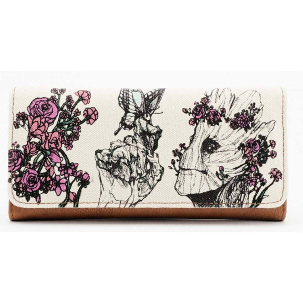 Loungefly Guardians of the Galaxy Groot Floral Flap Wallet