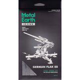 Metal Earth Iconx German Flak 88 Steel Model Kit - Radar Toys