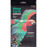 Metal Earth Iconx Parrot Jubilee Macaw Steel Model Kit - Radar Toys