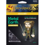 Metal Earth Legends Lord Of The Rings Aragorn Steel Model Kit - Radar Toys