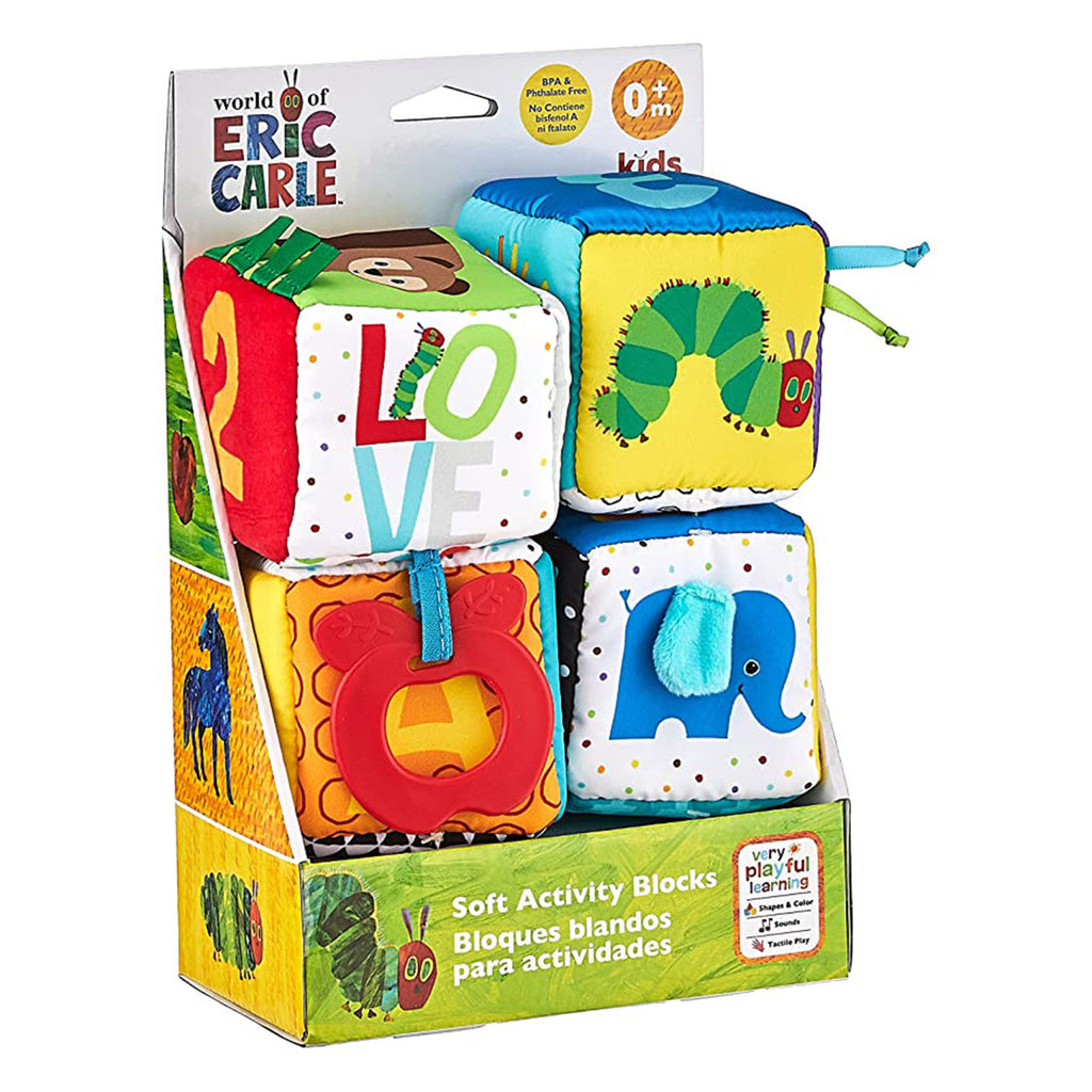 The World Of Eric Carle Very Hungry Caterpillar Soft Activity Set of 4 Blocks
