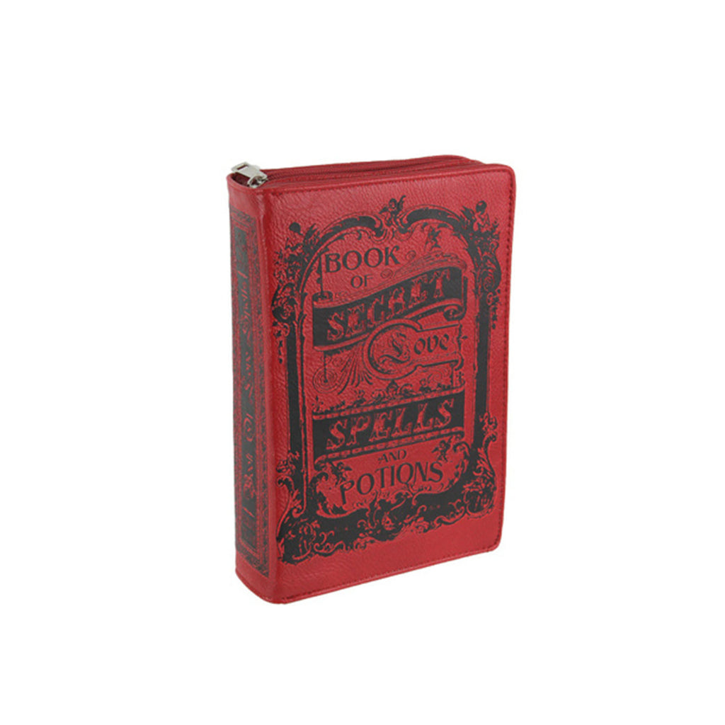 Book Of Spells For Love Book Red Clutch Crossbody Bag Purse