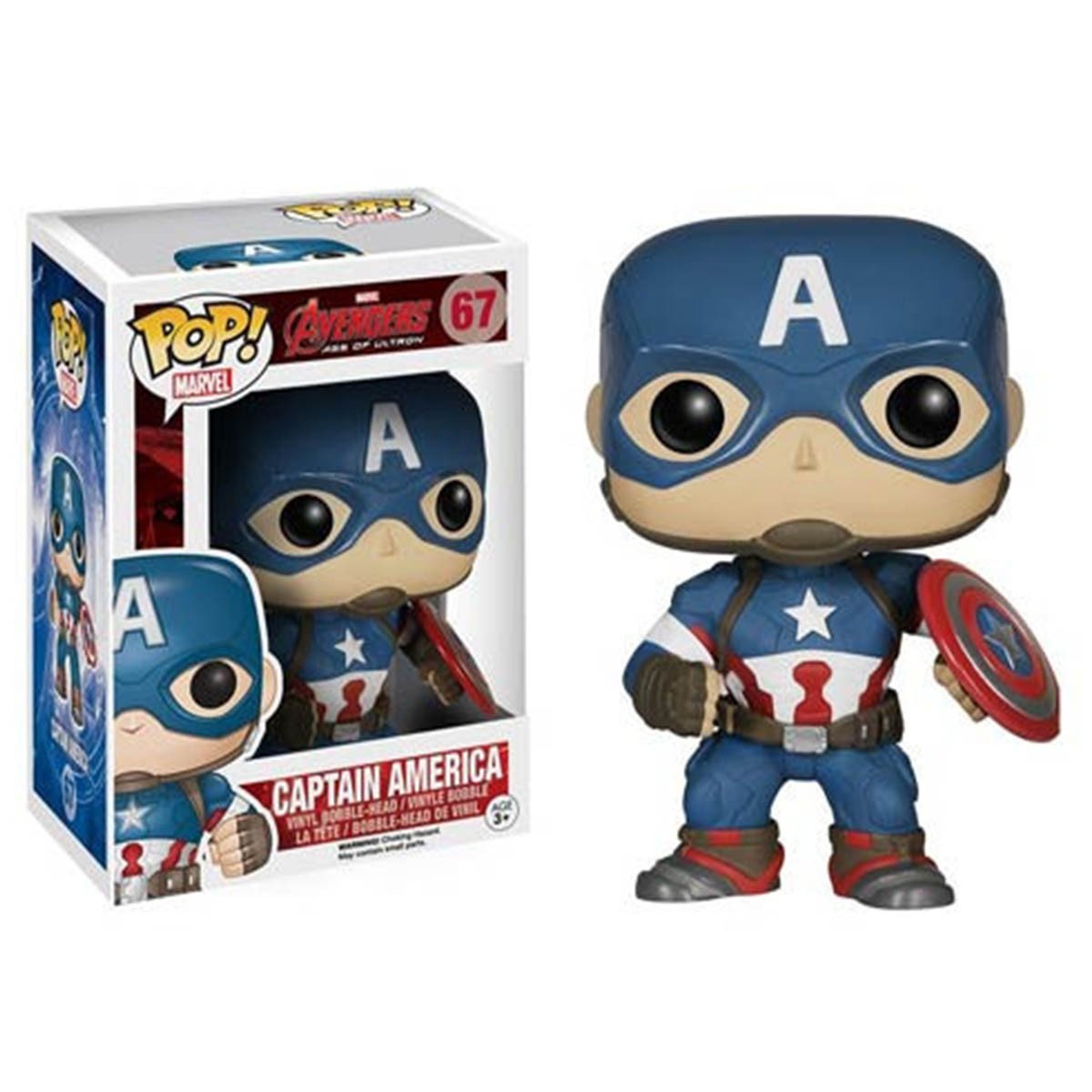 Funko Pop! Marvel Avengers - Captain America Vinyl Bobble Head (Film Edition) - 3