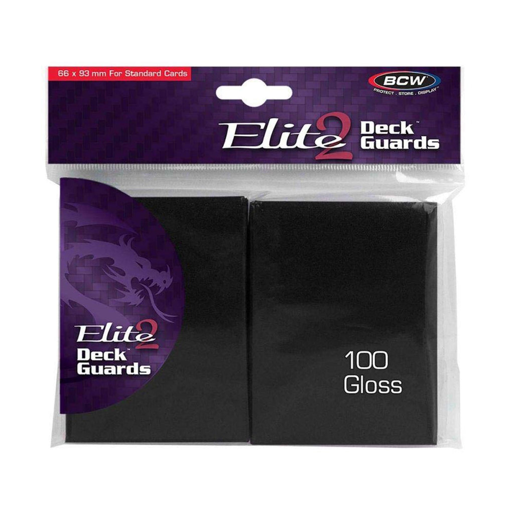 BCW Elite 2 66 x 93 mm Black Deck Guards Standard Cards
