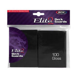 BCW Elite 2 66 x 93 mm Black Deck Guards Standard Cards - Radar Toys