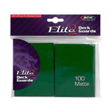 BCW Elite 2 66 x 93 mm Green Deck Guards Standard Cards - Radar Toys