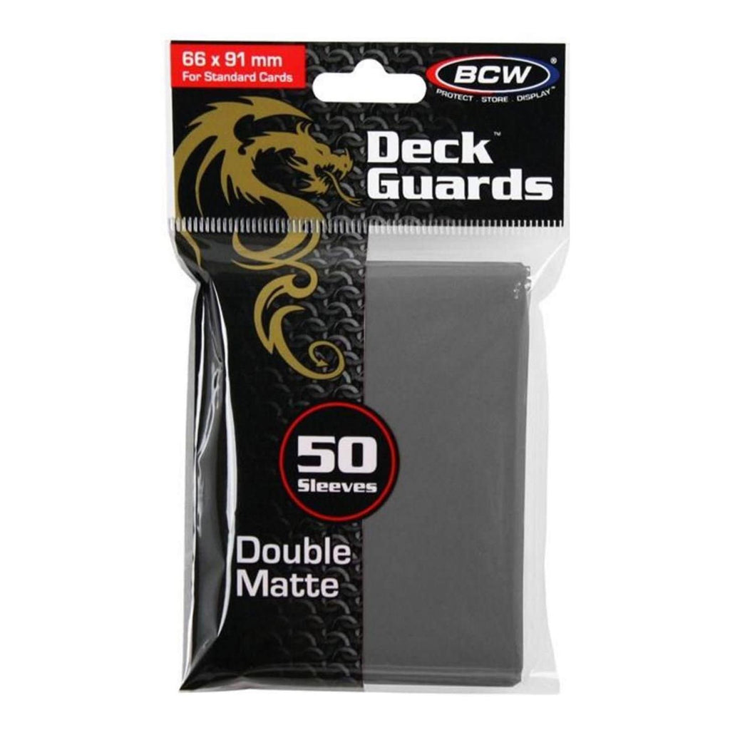 BCW Gray Double Matte Deck Guards Standard Cards Sleeves 50 Count