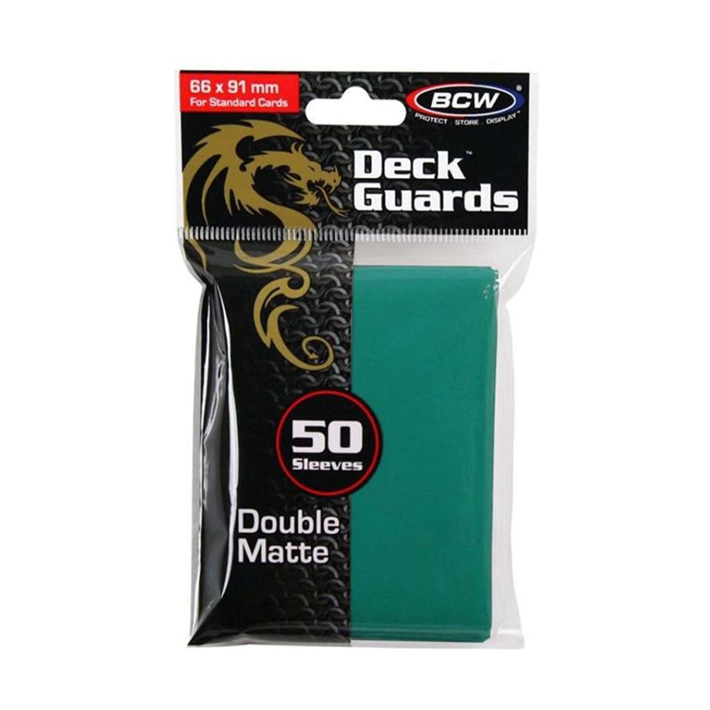 BCW Teal Double Matte Deck Guards Standard Cards Sleeves 50 Count
