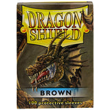Dragon Shield Brown 100 Standard Size Card Sleeves - Radar Toys