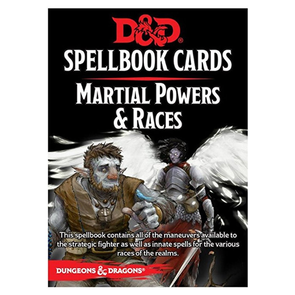 Dungeons And Dragons Martial Powers And Races Spell Cards Deck