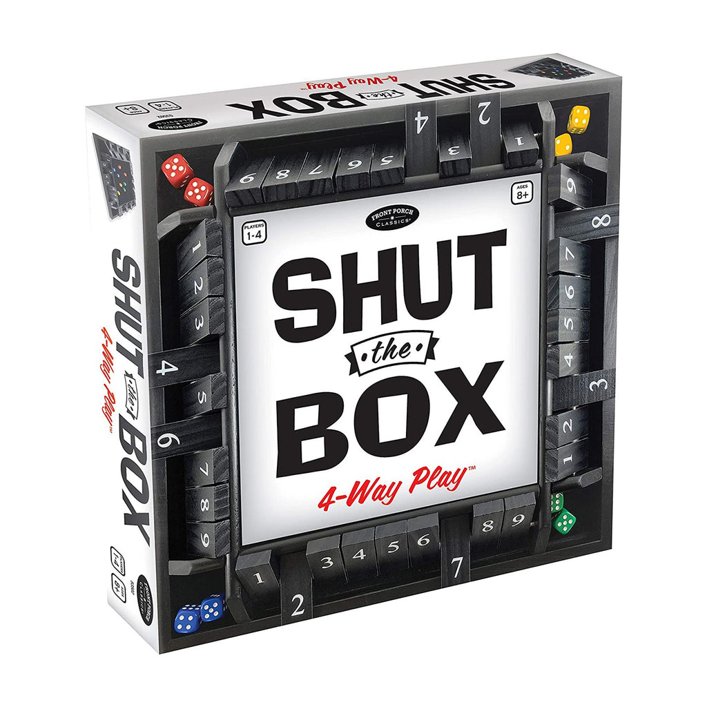 Front Porch Classics Shut The Box 4-Way-Play Dice Game - Radar Toys
