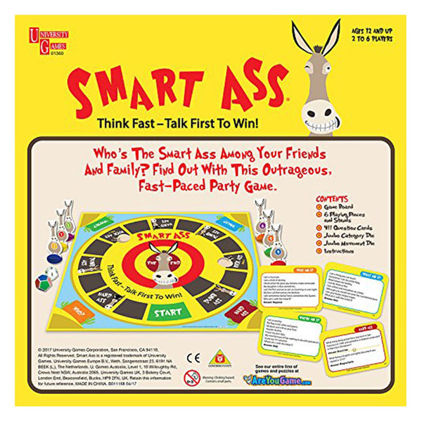 Smart Ass The Board Game Party Trivia Game | Radar Toys