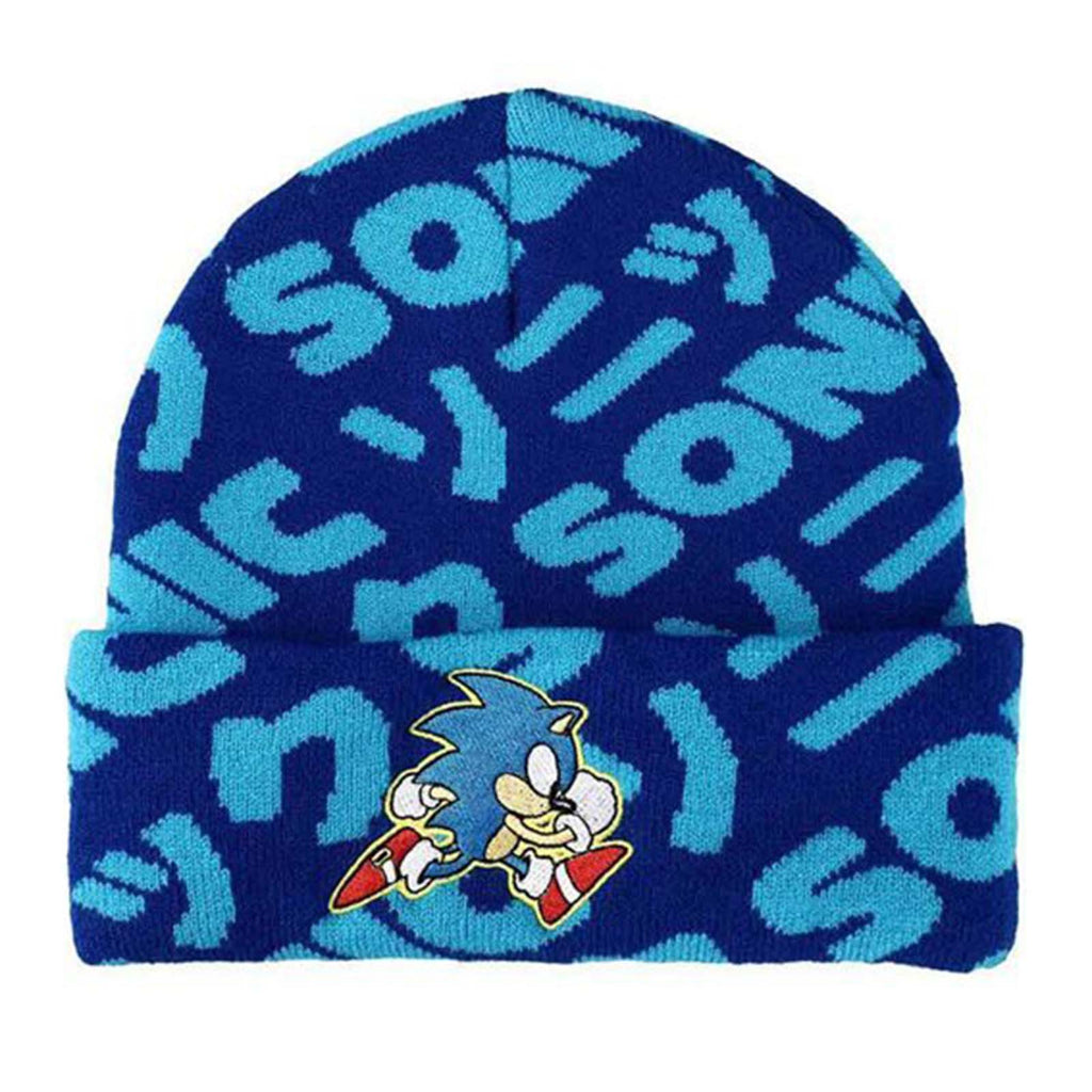 Bioworld Sonic The Hedgehog Sonic Running Knit Beanie Hat