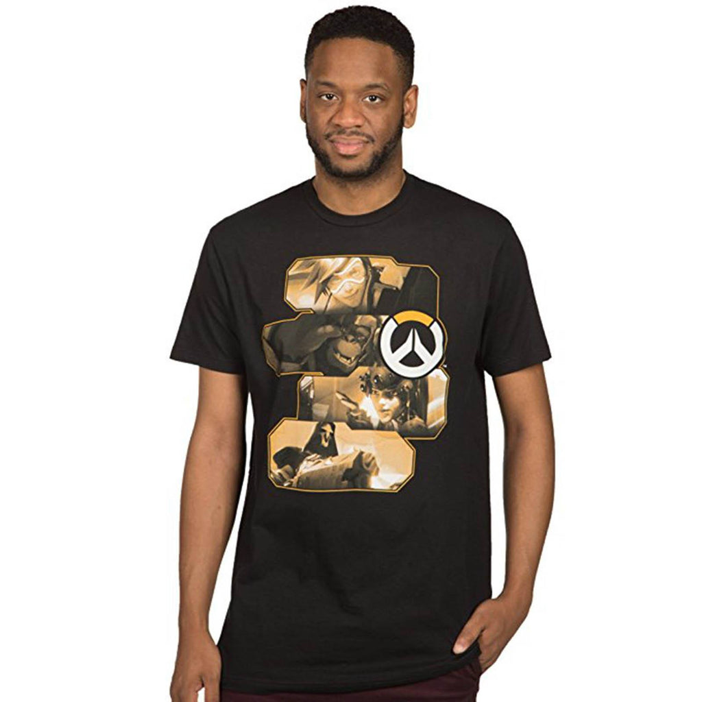 Overwatch Heroes And Assassins Black Premium Tee Shirt