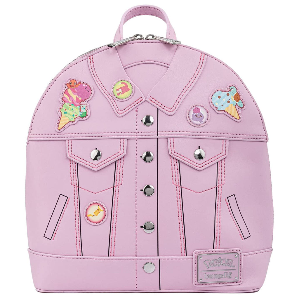 Loungefly Pokemon Ice Cream Denim Jacket Convertible Mini Backpack