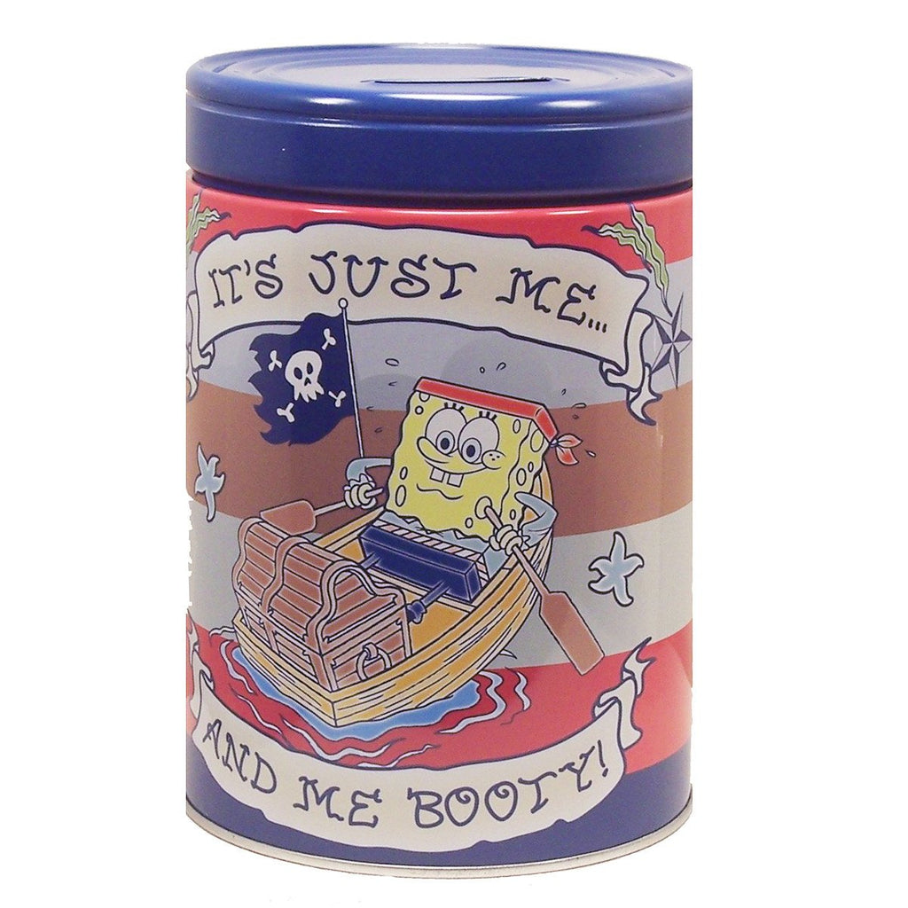 SpongeBob Metal Tin Round Bank Oh Bouy! - Radar Toys