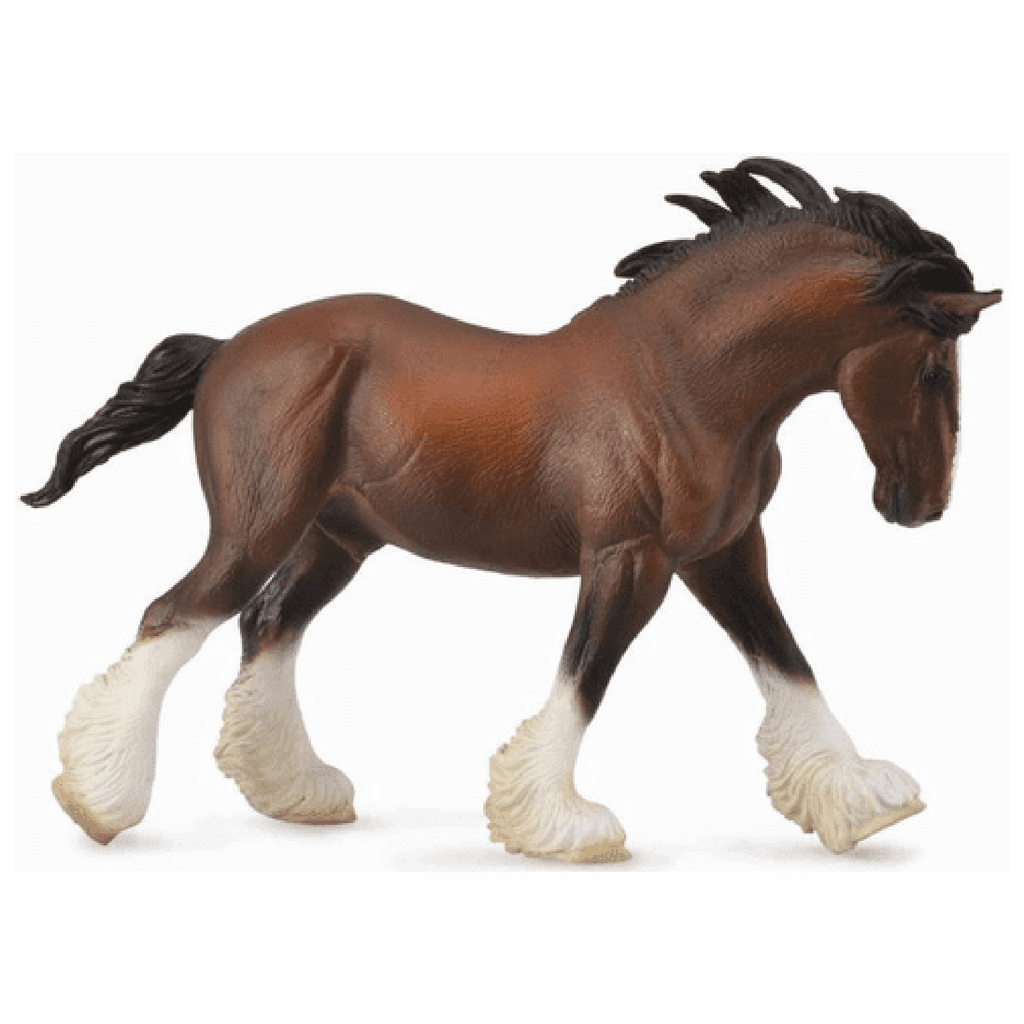 CollectA Clydesdale Stallion Bay Horse Figure 88621 - Radar Toys