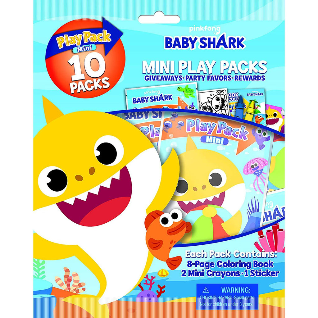Bendon Baby Shark Mini Play Packs 10 Count