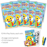 Bendon Baby Shark Mini Play Packs 10 Count - Radar Toys