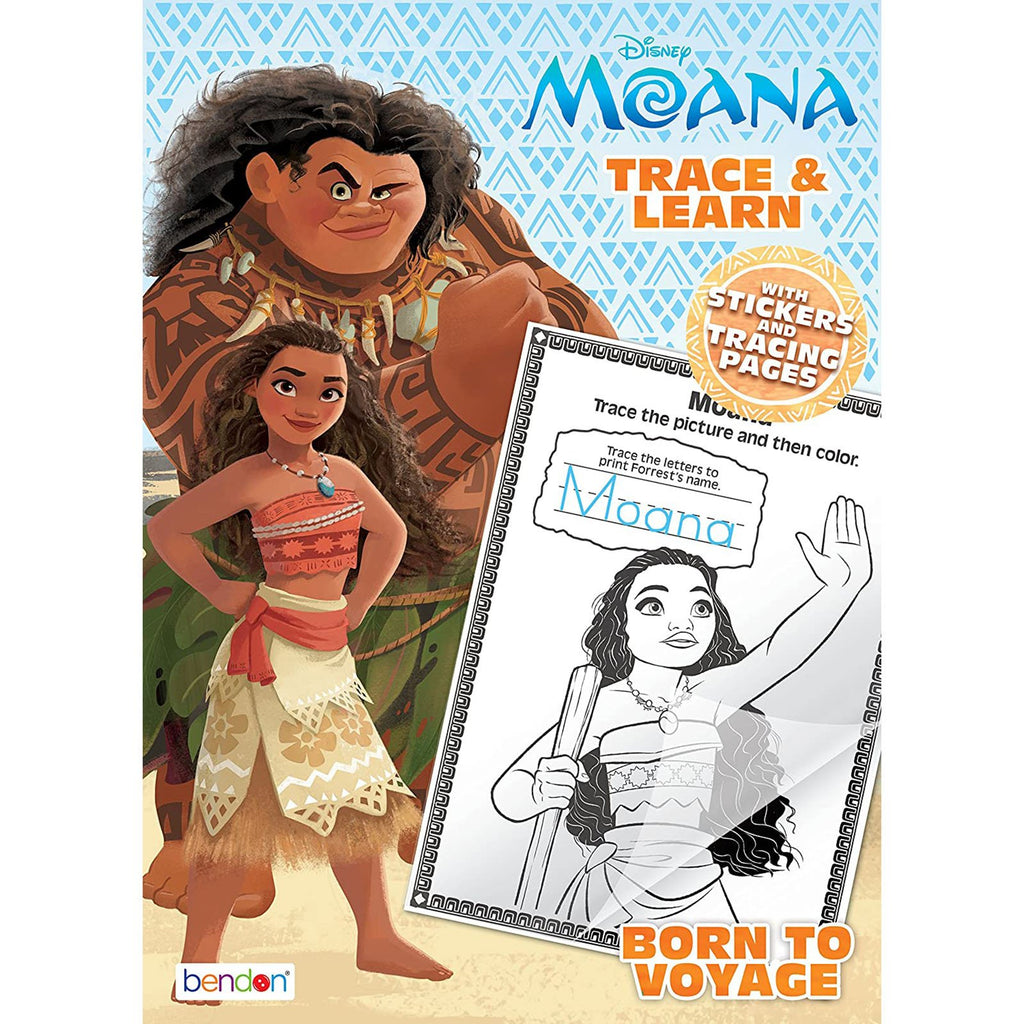 Bendon Disney Moana Trace And Learn Activity Book