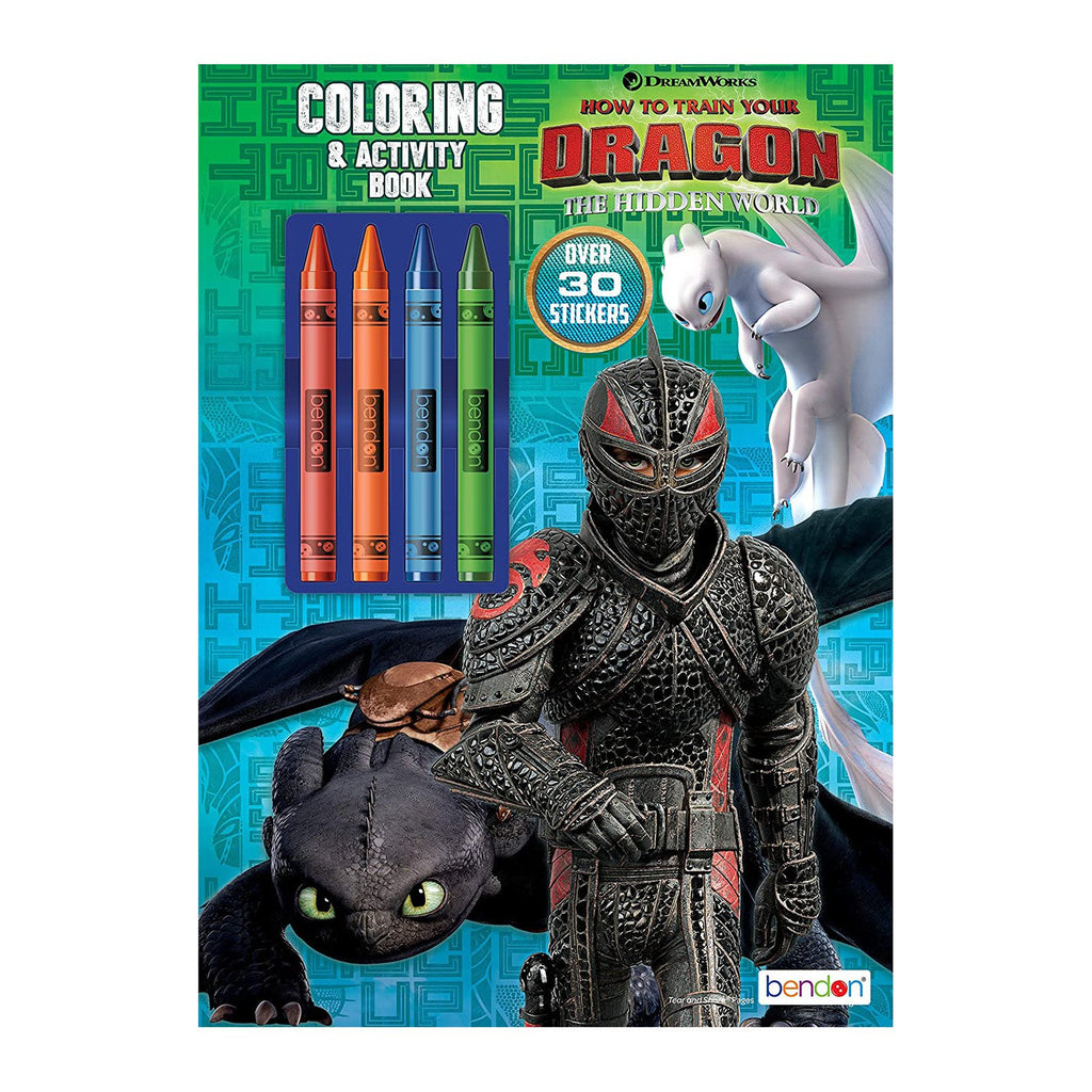 Bendon How To Train Your Dragon Hidden World Coloring Activity Book