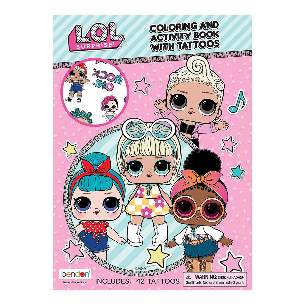 Bendon LOL Surprise Coloring And Activity Book With Tattoos