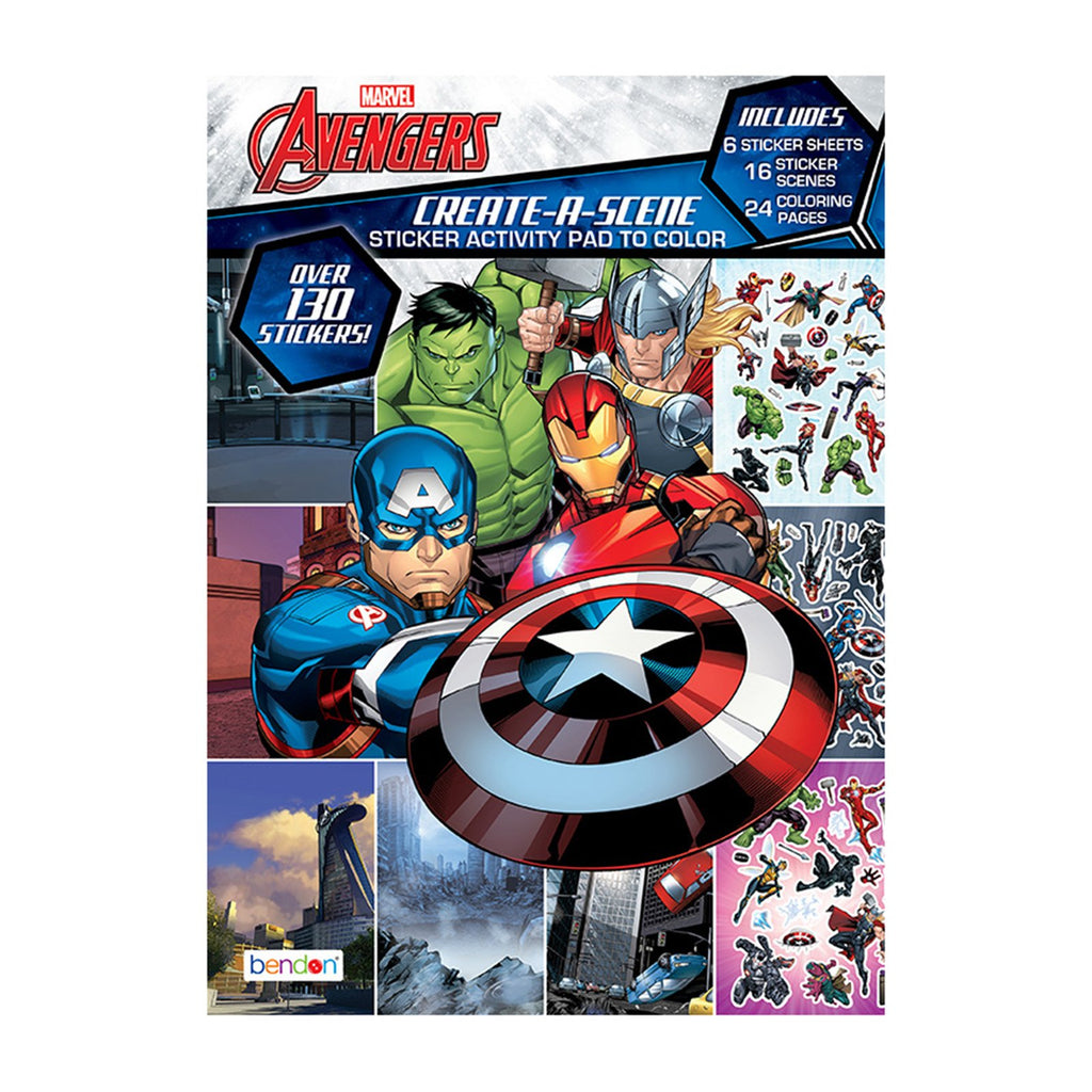 Bendon Marvel Avengers Create A Scene Sticker Activity Pad
