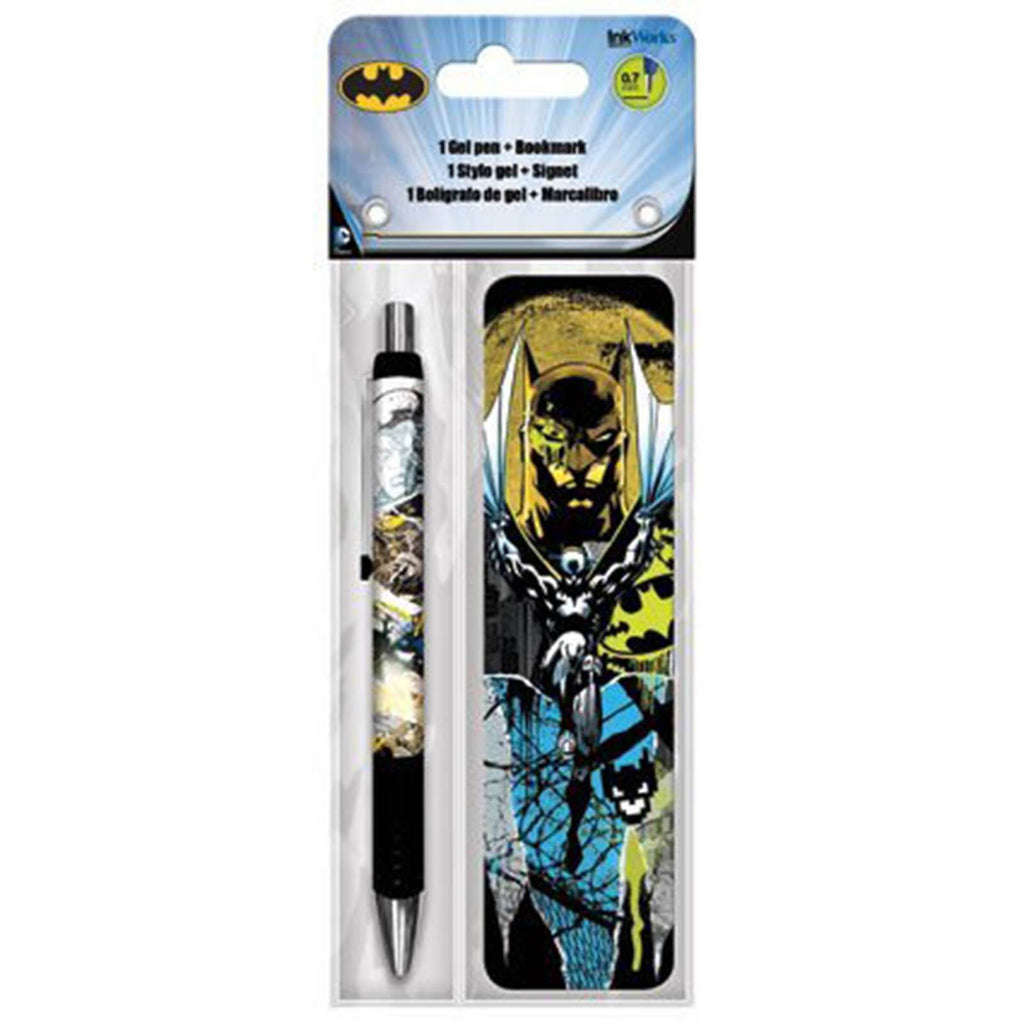DC Comics Batman Blue Bookmark And Pen Set