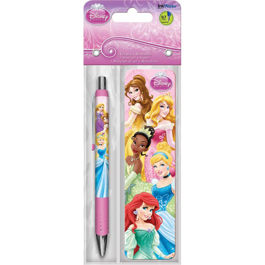 Disney Princess Gowns Bookmark And Pen Set