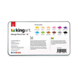Kingart Pro 12 Count Manga Pencil Set 320-12 - Radar Toys