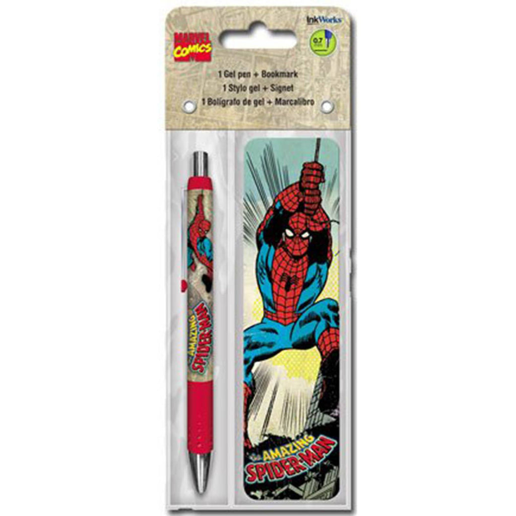 Marvel Spider-Man Comics Pen and Bookmark - Radar Toys