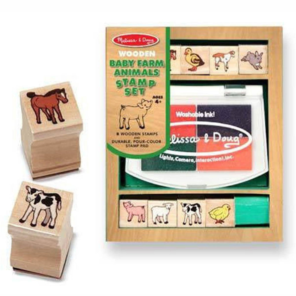 Melissa and Doug Baby Farm Animals Stamp Set - Radar Toys