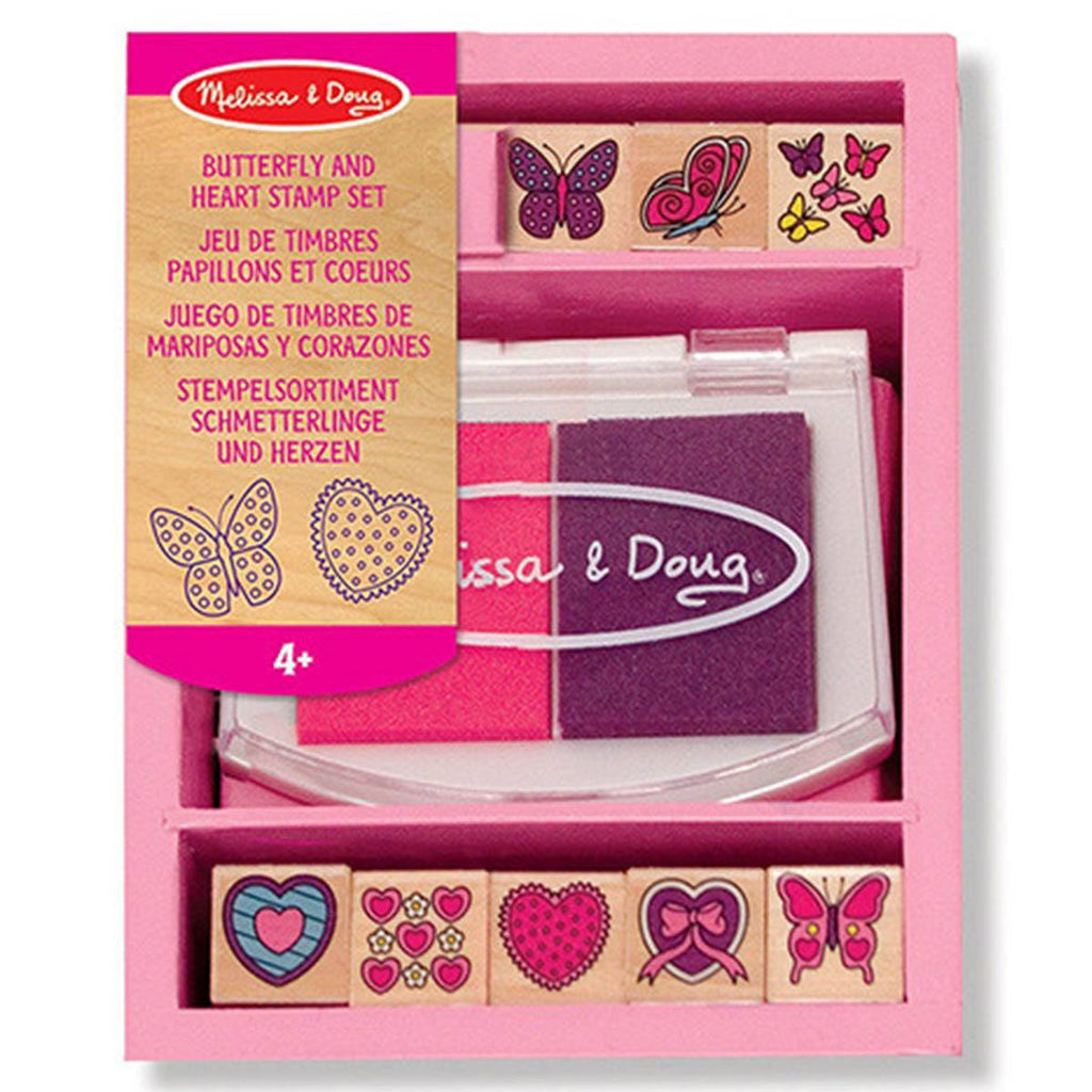 Melissa and Doug Butterfly and Heart Stamp Set - Radar Toys