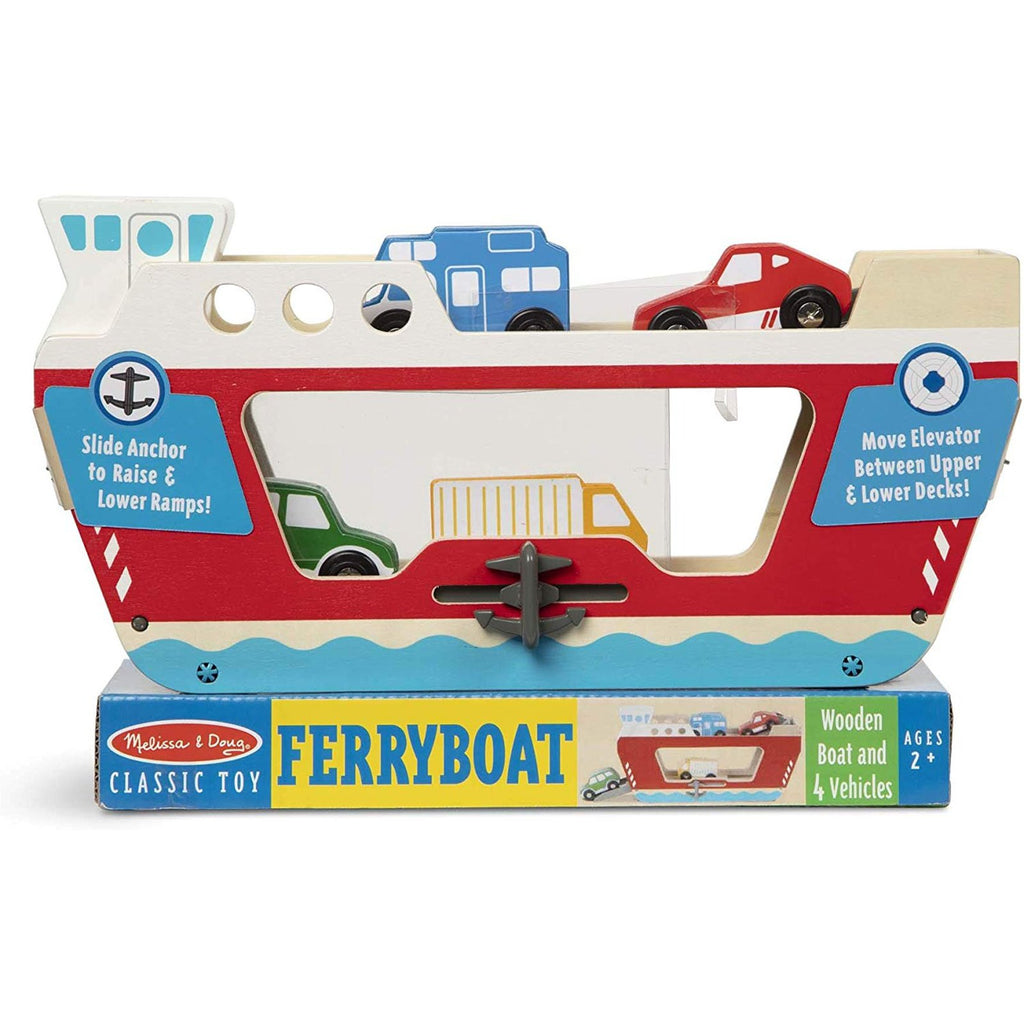 Melissa And Doug Classic Toy Wooden Ferryboat Set - Radar Toys