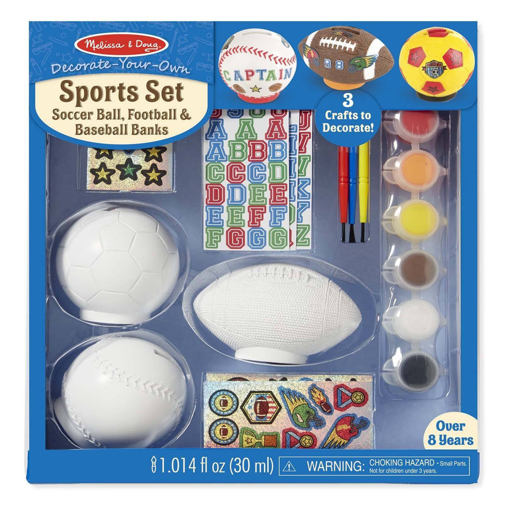 Melissa And Doug Decorate Your Own Sports Set
