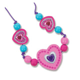 Melissa And Doug Decorate Your Own Wooden Heart Bead Set - Radar Toys