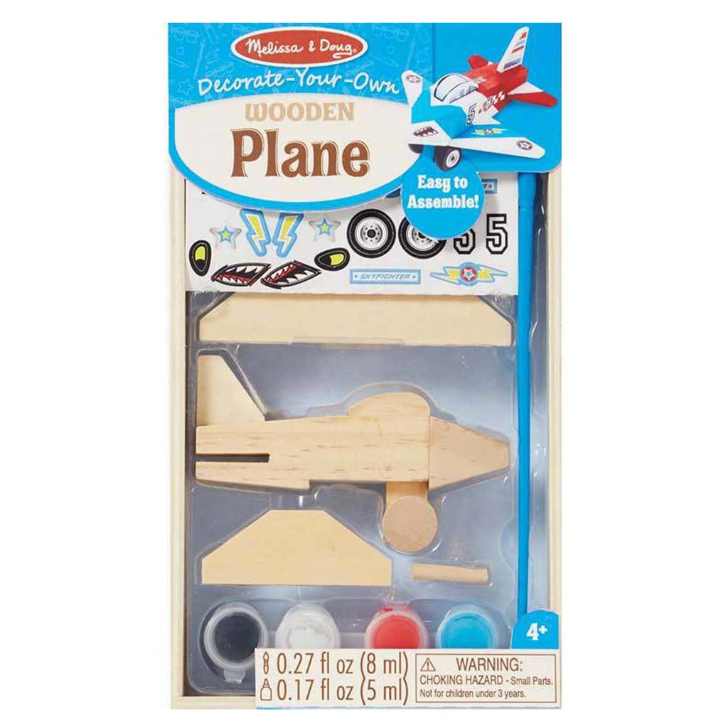 Melissa And Doug Decorate Your Own Wooden Plane Set - Radar Toys
