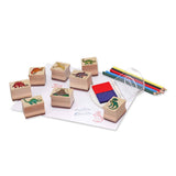 Melissa And Doug Dinosaur Wooden Stamp Set - Radar Toys