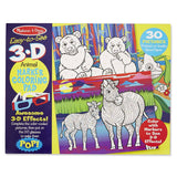Melissa And Doug Easy To See 3D Animal Marker Coloring Pad - Radar Toys