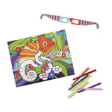 Melissa And Doug Easy To See 3D Animal Marker Coloring Pad - Radar Toys