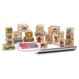 Melissa And Doug Fairy Garden Wooden Stamp A Scene Set - Radar Toys