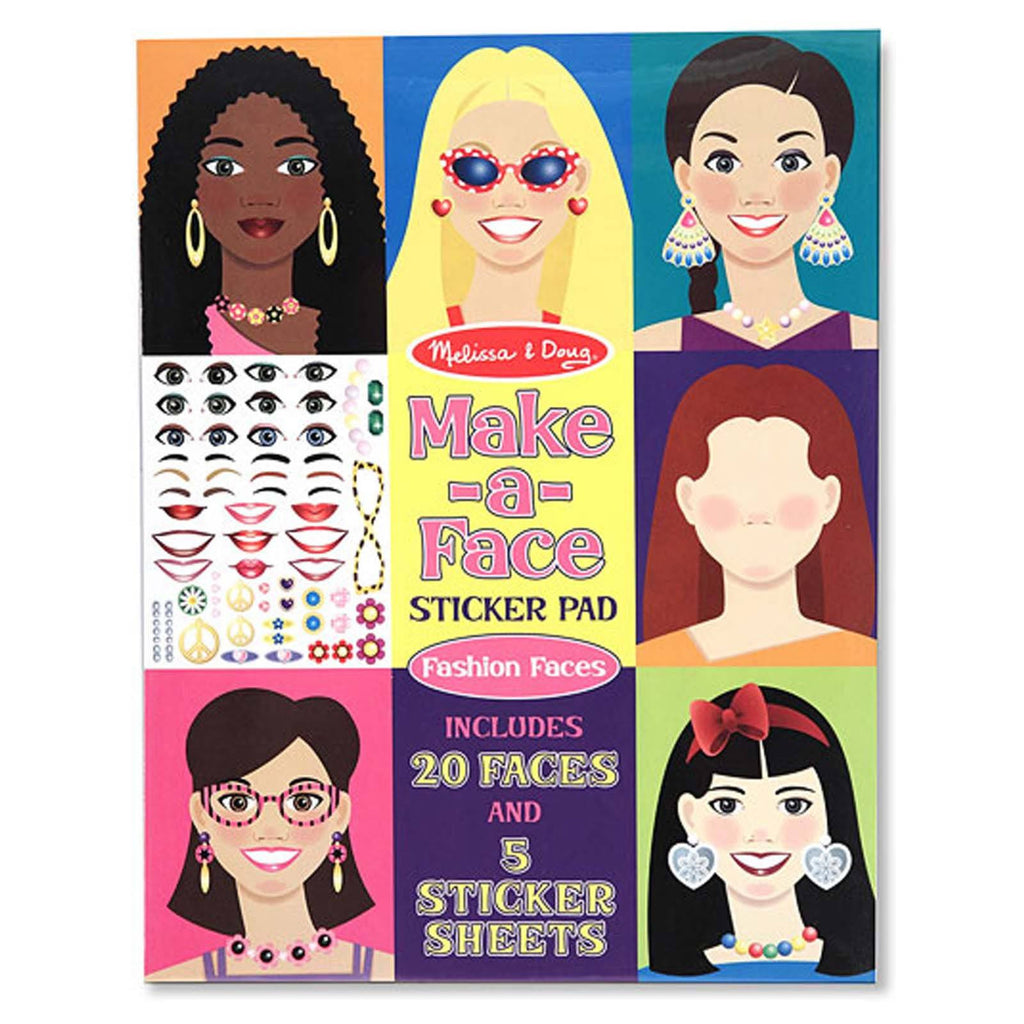 Melissa And Doug Fashion Make-A-Face Sticker Pad - Radar Toys