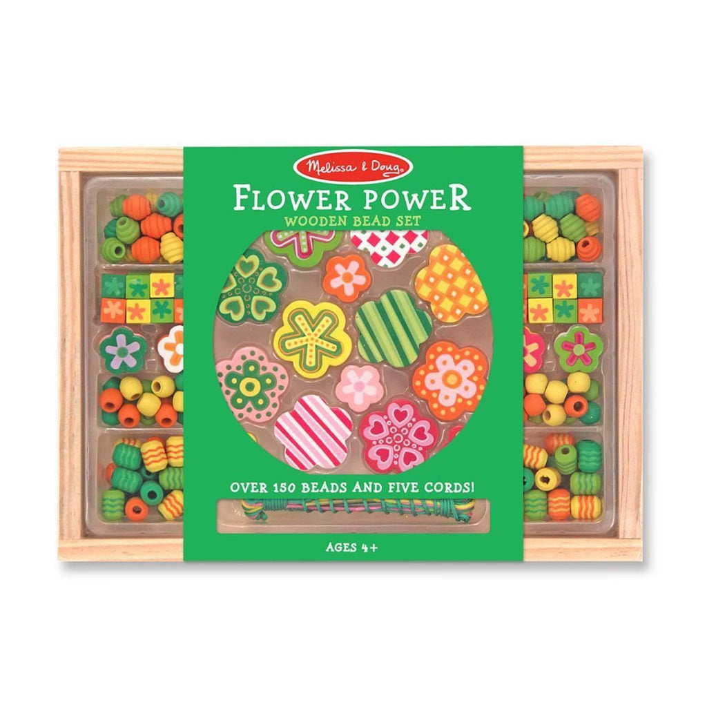 Melissa And Doug Flower Power Wooden Bead Set