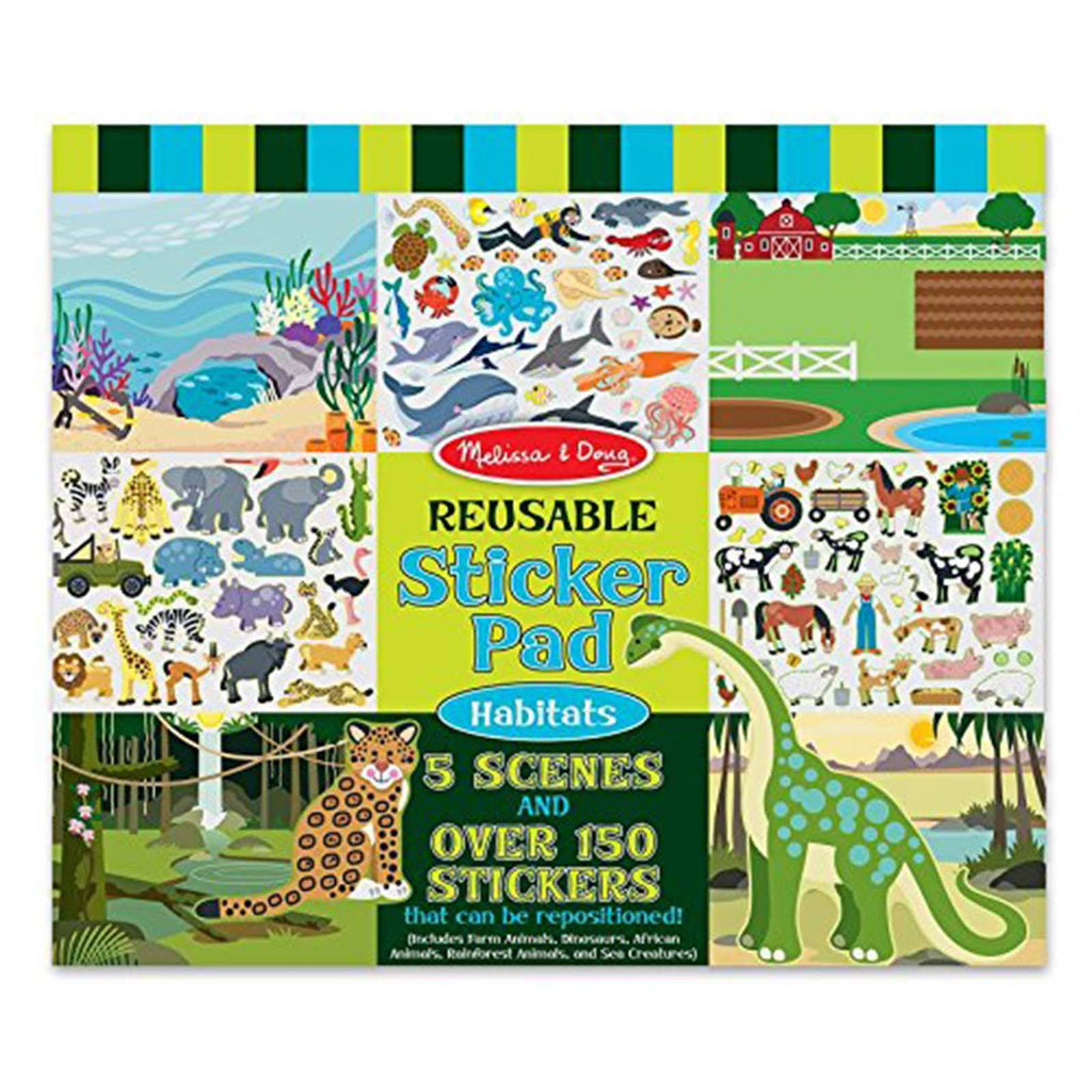 Melissa And Doug Habitats Reusable Sticker Pad