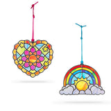Melissa And Doug Heart And Rainbow Stained Glass Set - Radar Toys