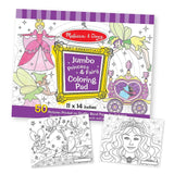 Melissa And Doug Jumbo Princess And Fairy Coloring Pad - Radar Toys