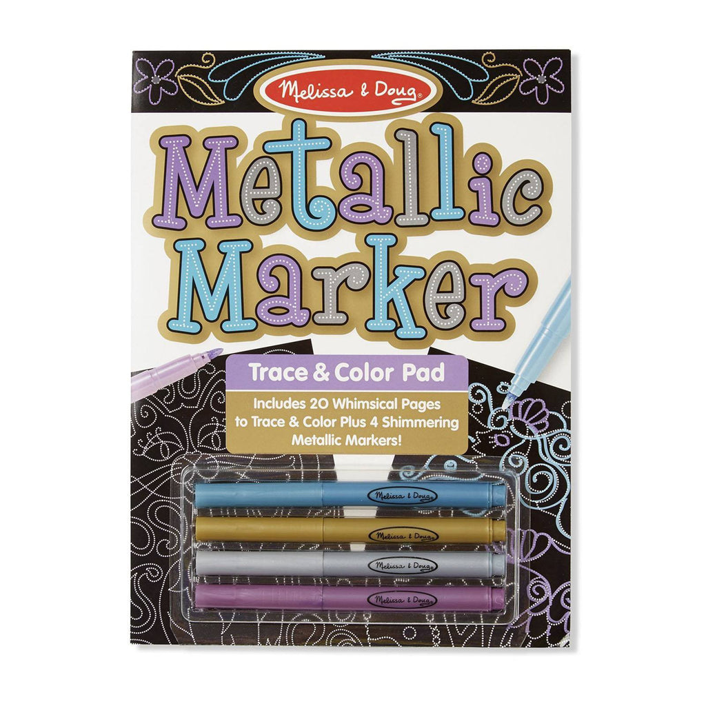 Melissa And Doug Metallic Markers Trace And Color Pad
