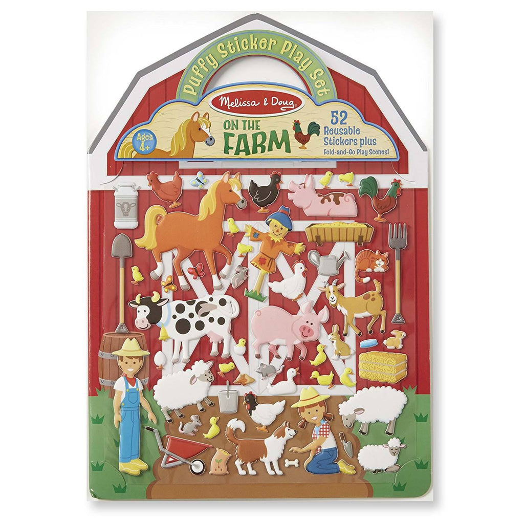 Melissa And Doug On The Farm Puffy Reusable Sticker Play Set